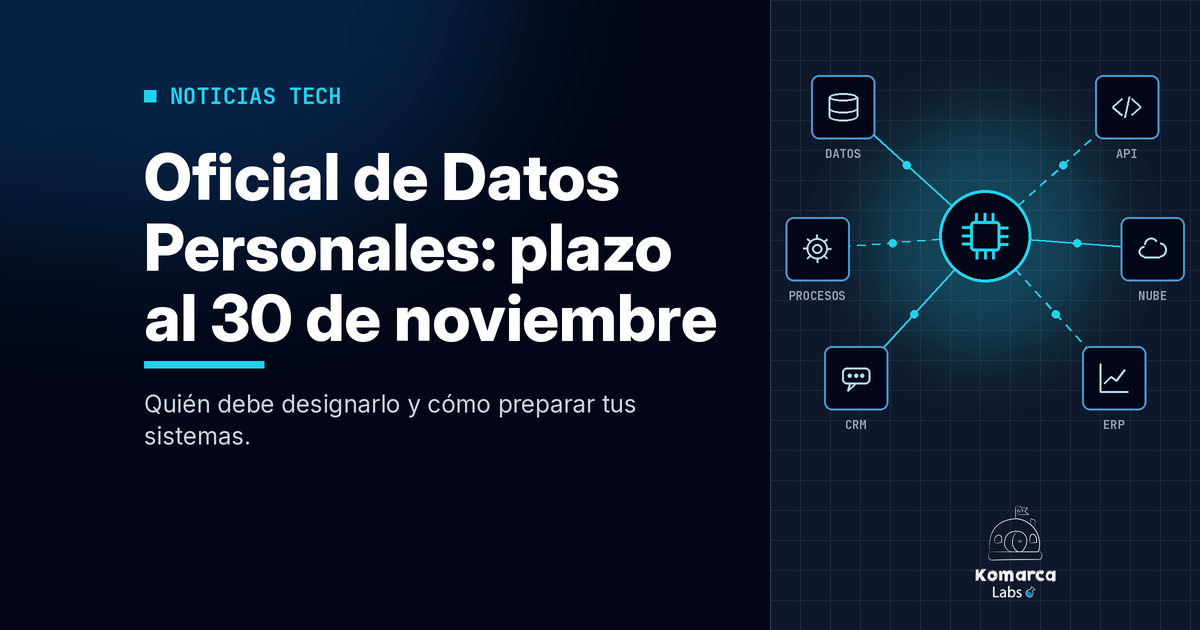 Oficial de Datos Personales: quién debe designarlo antes del 30 de noviembre y cómo preparar tus sistemas