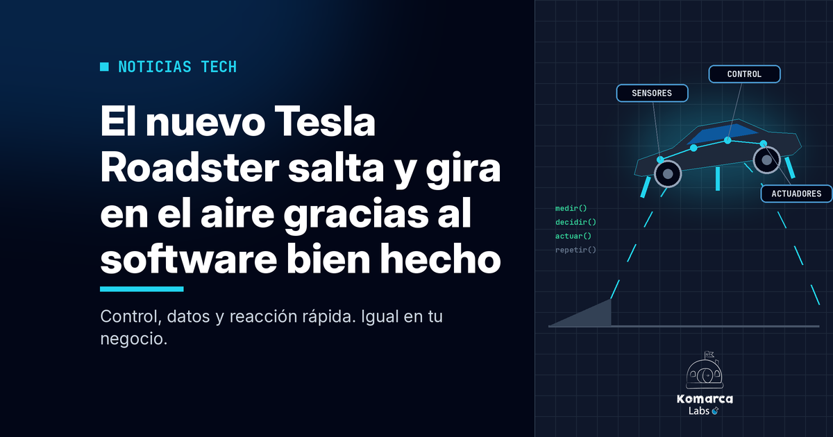 El nuevo Tesla Roadster salta y gira en el aire: lo que lo hace posible es el software bien hecho